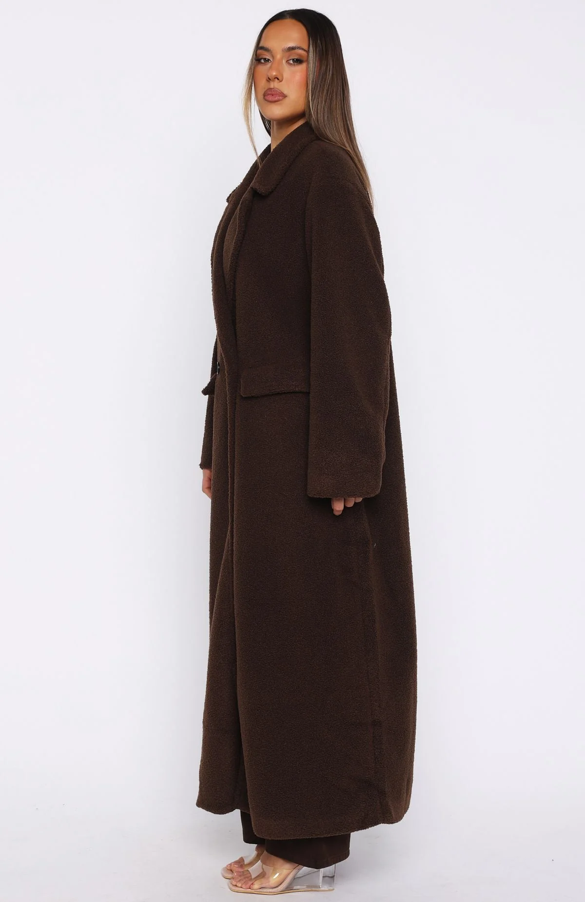 Got To Go Teddy Coat Coffee - White Fox Boutique