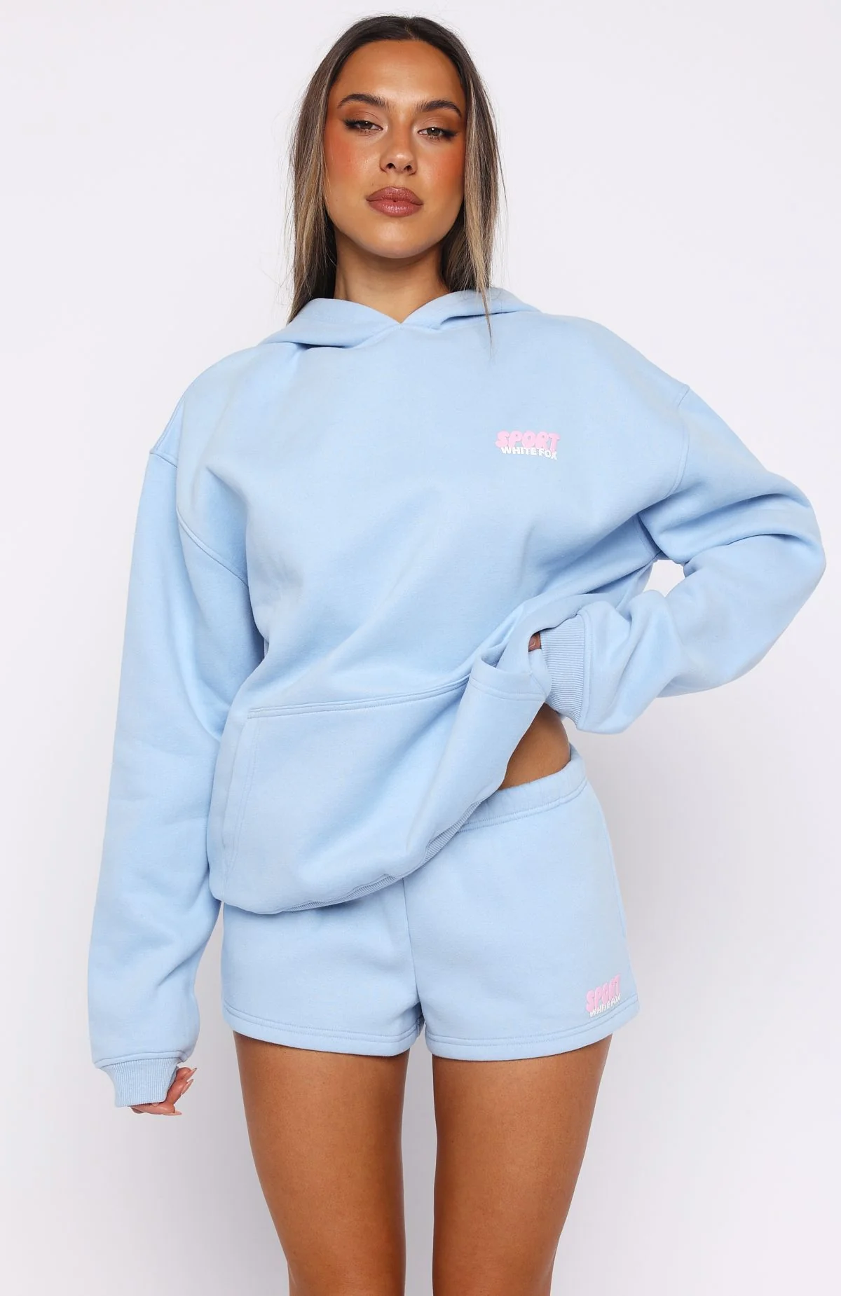 Club 14 Peyton Oversized Hoodie Blue - White Fox Boutique