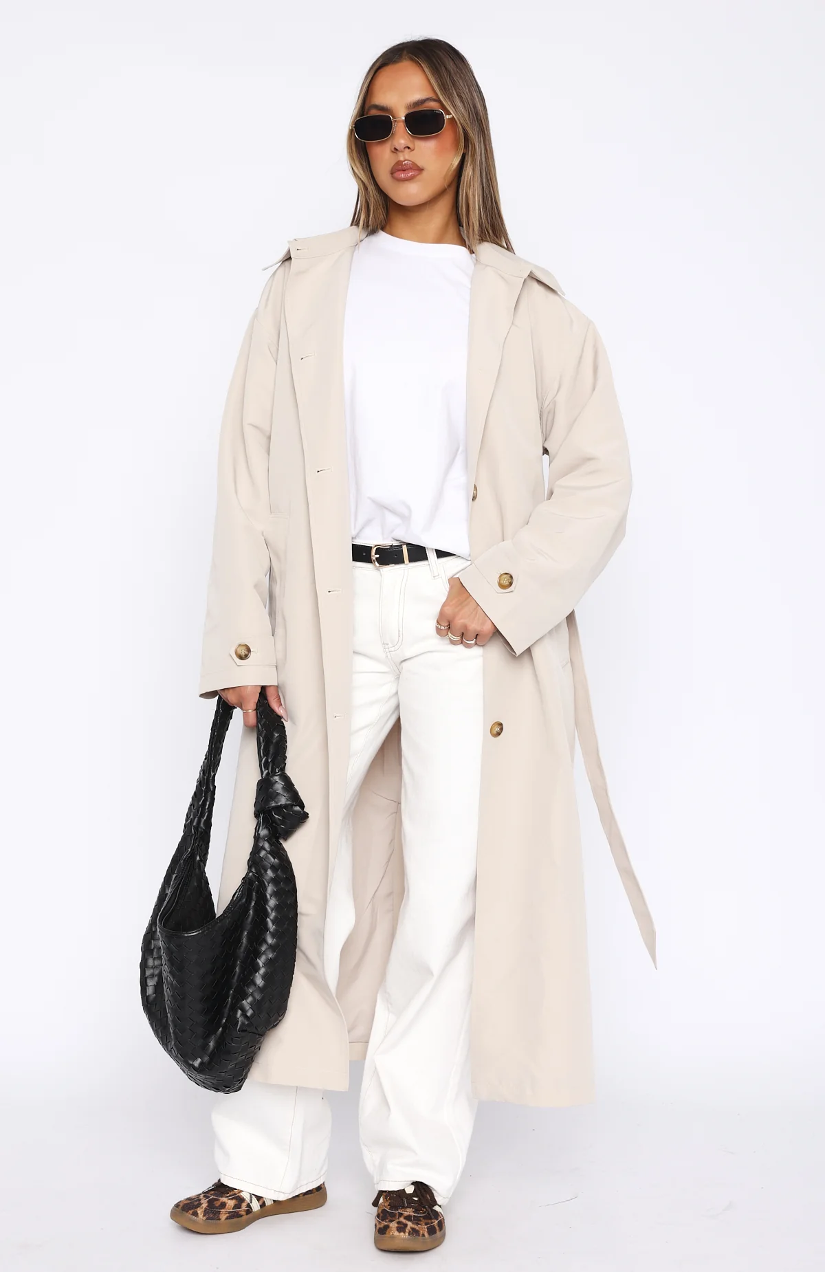Keep A Secret Trench Coat Dove - White Fox Boutique