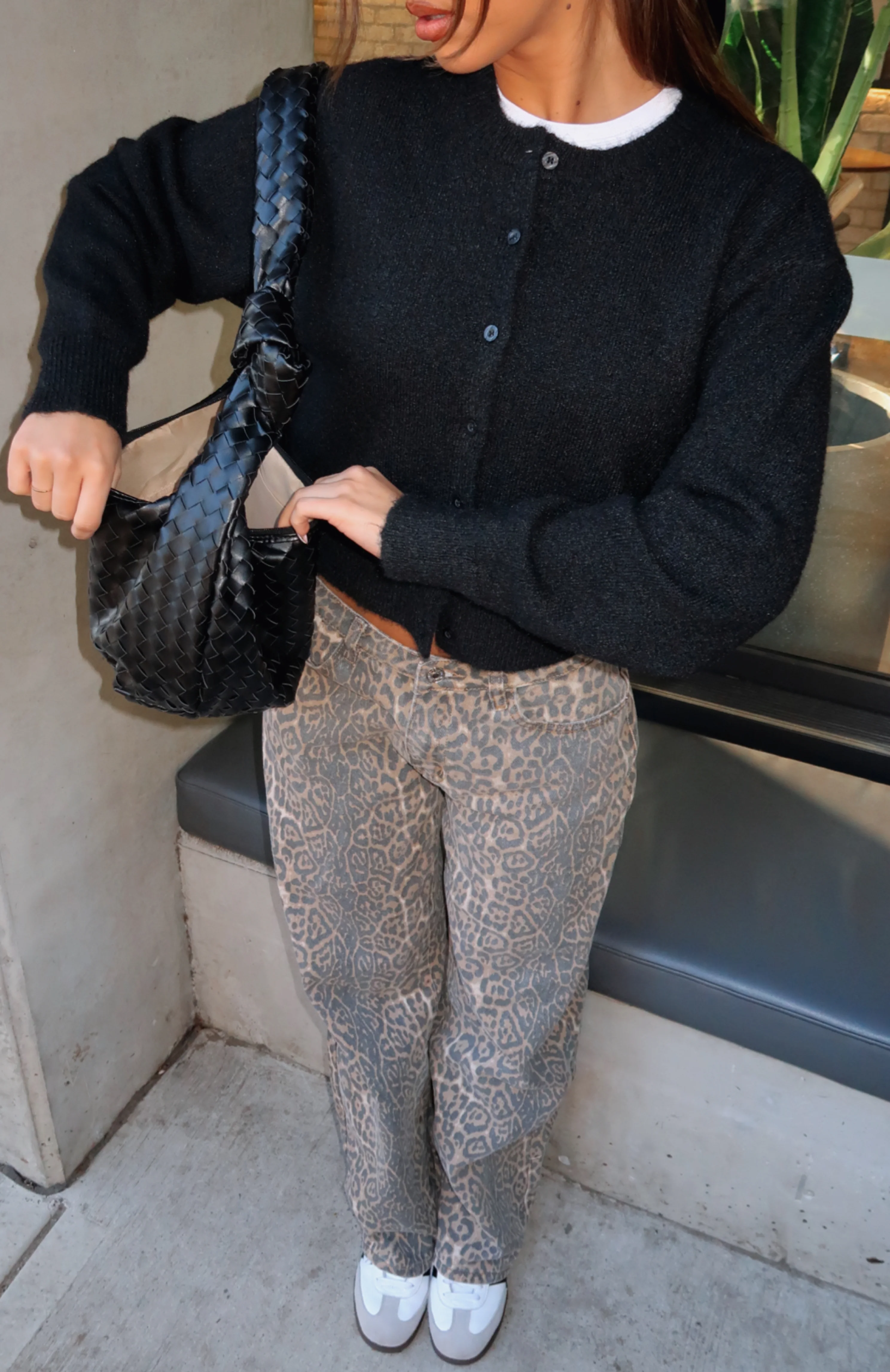 Warm Whispers Knit Cardigan Black - White Fox Boutique