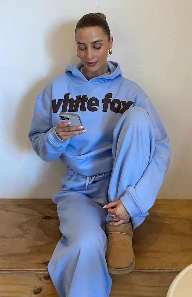 From The Archives Allora Oversized Hoodie Blue - White Fox Boutique